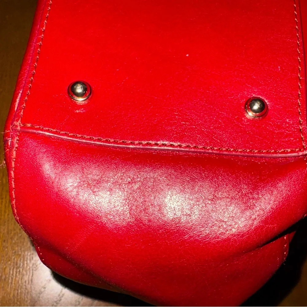 Brahmin Realynn Lava Topsail Satchel in EUC